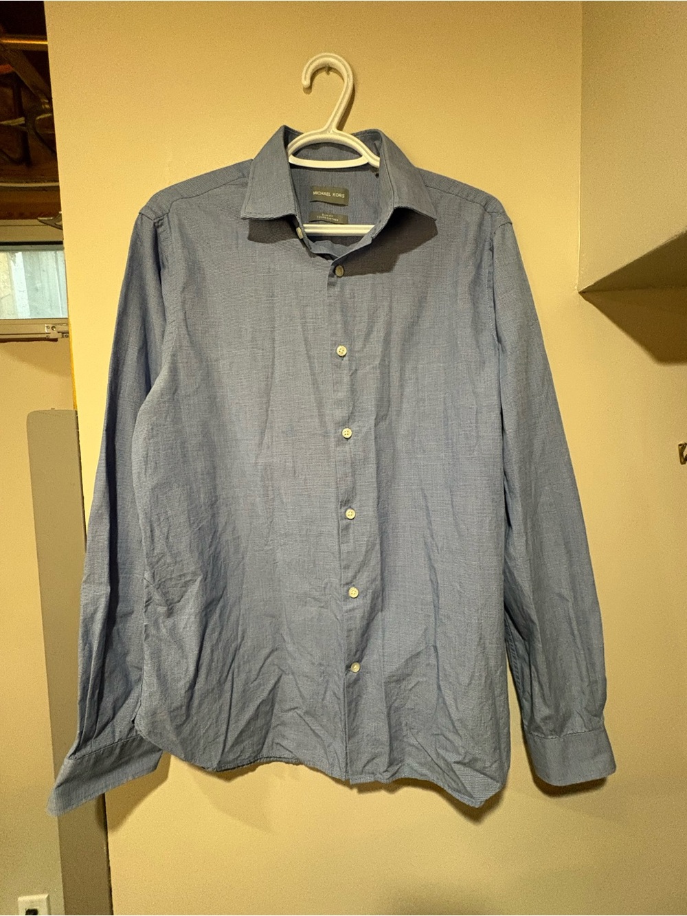 Michael Kors Men's Light Blue Dress Shirt